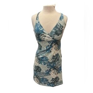 Patagonia Amber Dawn Dress Tasmanian Teal Fern Palm - Size small